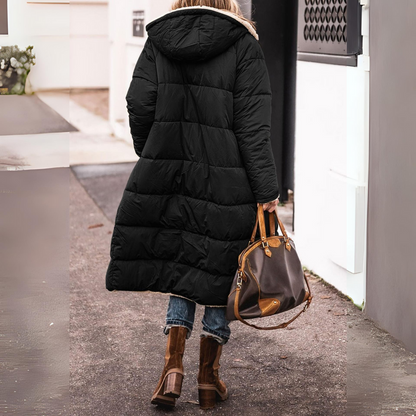 Emma  -Manteau portefeuille en laine mélangée