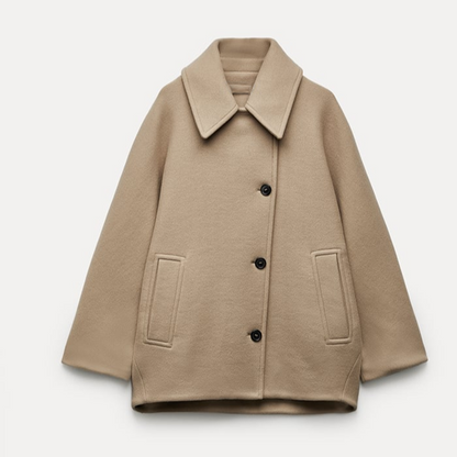 LOVIE | MANTEAU EN LAINE COUPE OVERSIZE